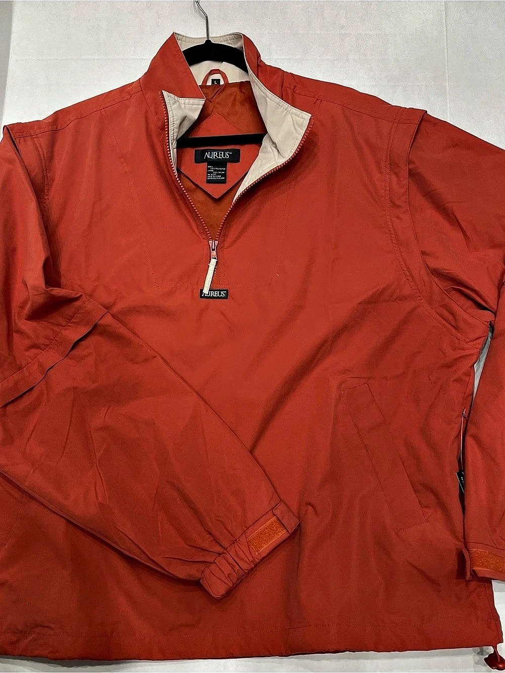 AUREUS Orange Quarter-Zip Vest